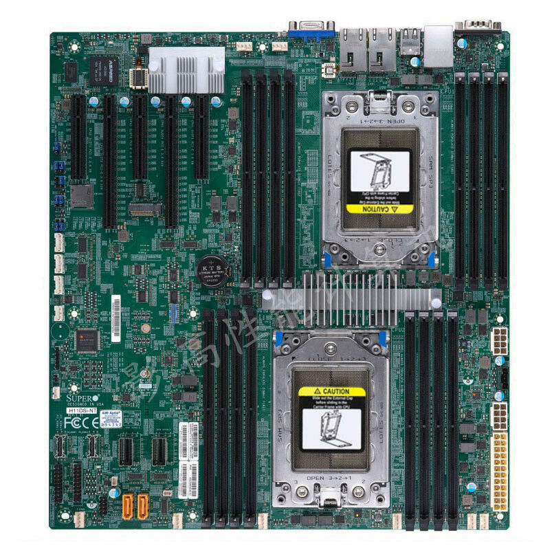 Dual Socket Sp3 Epyc Motherboard - Placa Base Supermic H11DSi-NT, Socket SP3,
