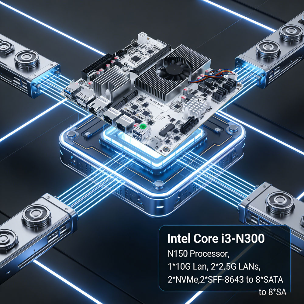 Mini Itx Dual 2.5G Nas Motherboard - Placa Base Mini ITX NAS de