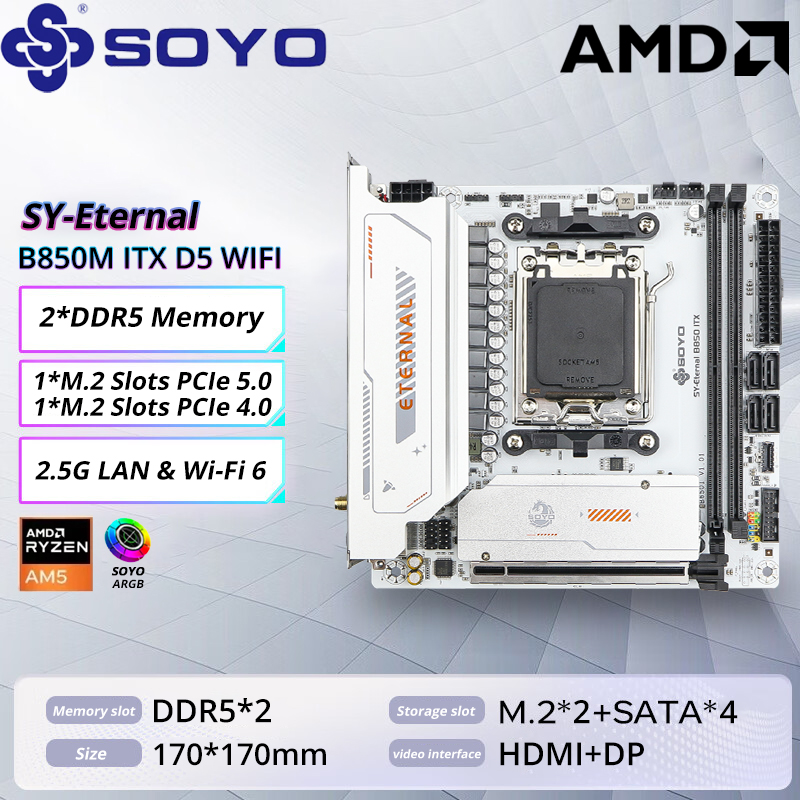 X870E Atx Motherboard - Placa base SOYO B850M ARGB WIFI6