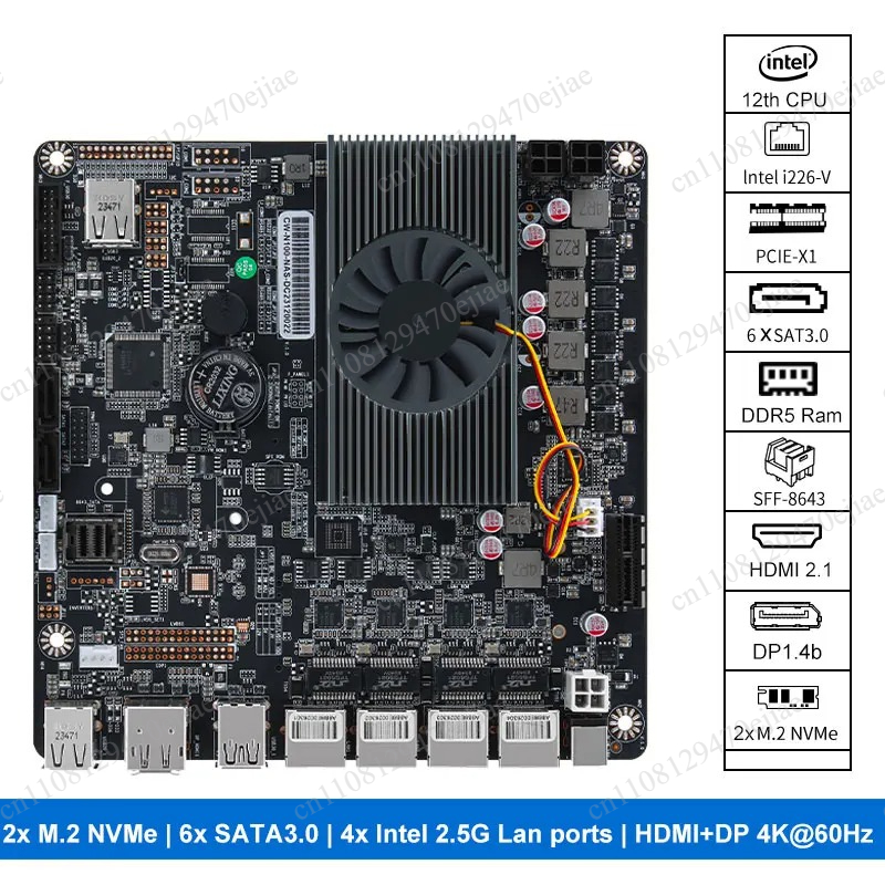 Placa base N100 Mini ITX NAS D - Mini Itx Dual 2.5G Nas Motherboard reseña y precio