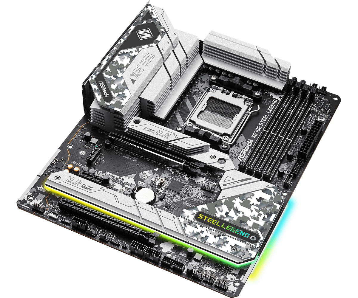 Placa base ASROCK X670E STEEL  - X870E Atx Motherboard reseña y precio