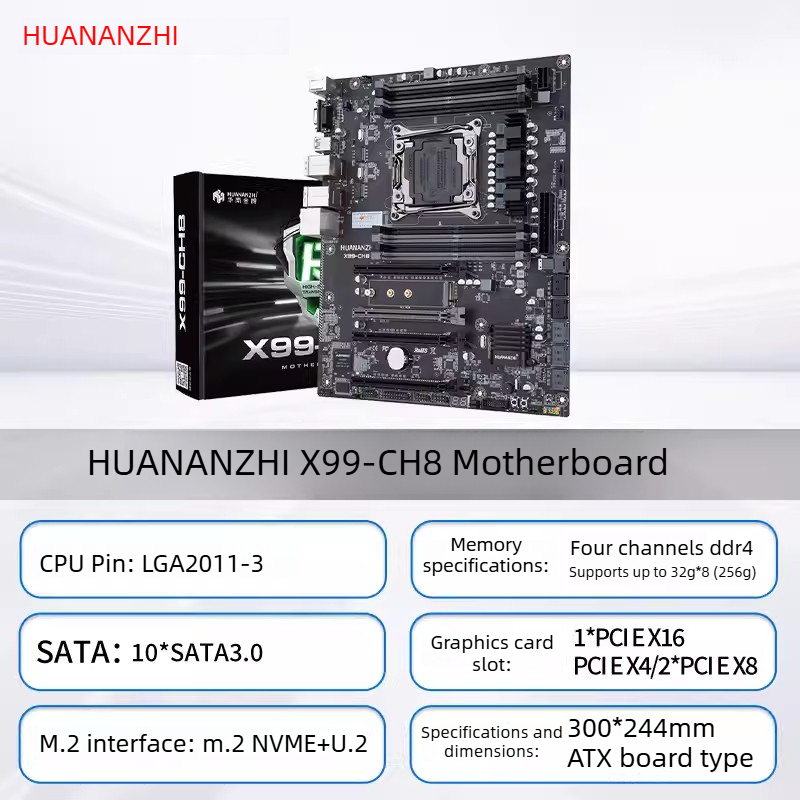 Placa base HUANANZHI LGA2011-3 - Dual Lga2011-3 Server Motherboard Combo reseña y precio