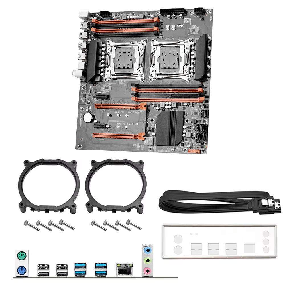 Kit de Placa Base X99 con Dobl - Dual Lga2011-3 Server Motherboard Combo reseña y precio