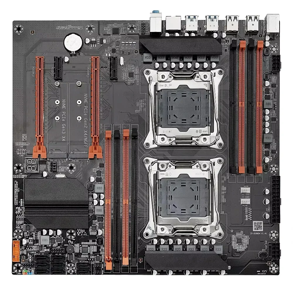 Kit de Placa Base para Juegos  - Dual Lga2011-3 Server Motherboard Combo reseña y precio